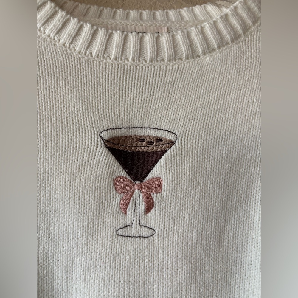 Moon & Madison Espresso Martini Cropped Sweater Size S - Picture 3 of 9